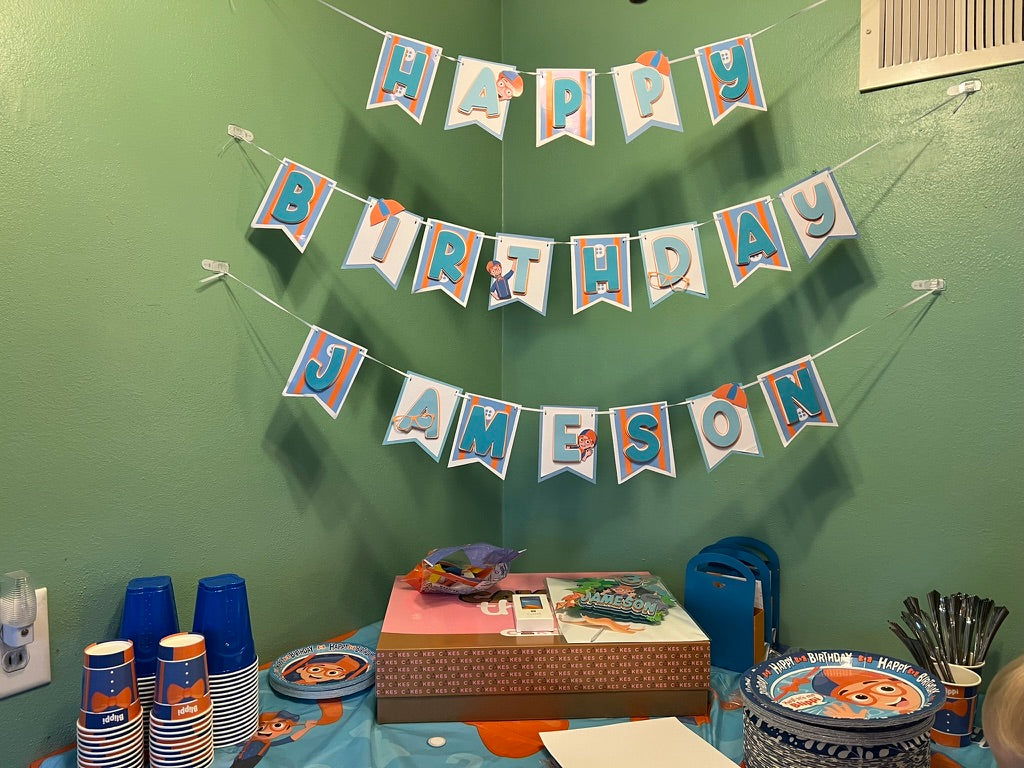 Blippi Birthday Banner