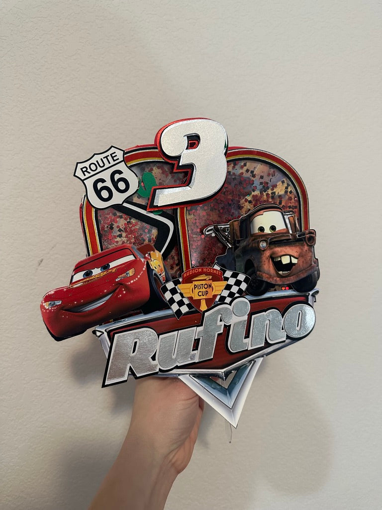 Cars Theme Cake Topper