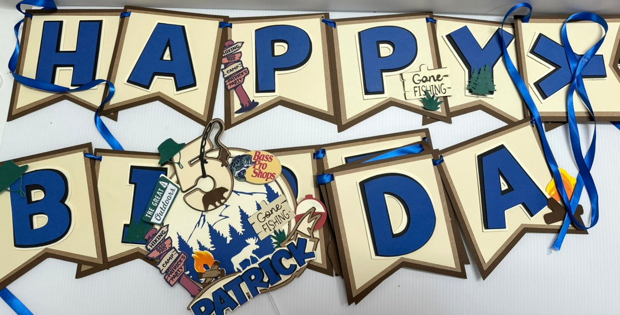 Bass Pro Shops Theme Birthday Banner