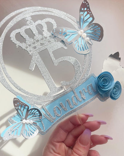 Quinceañera Cake Topper 15th Birthday