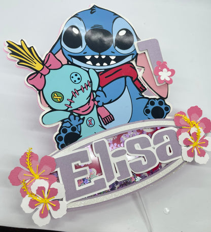 Stitch Theme Cake topper