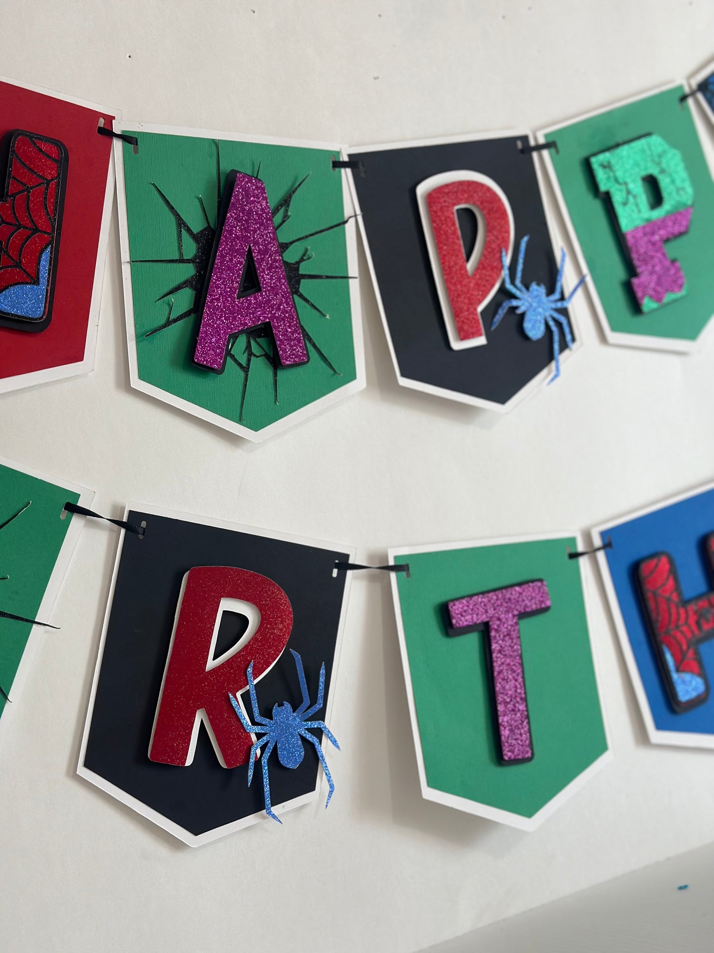 Spiderman Hulk Birthday Banner