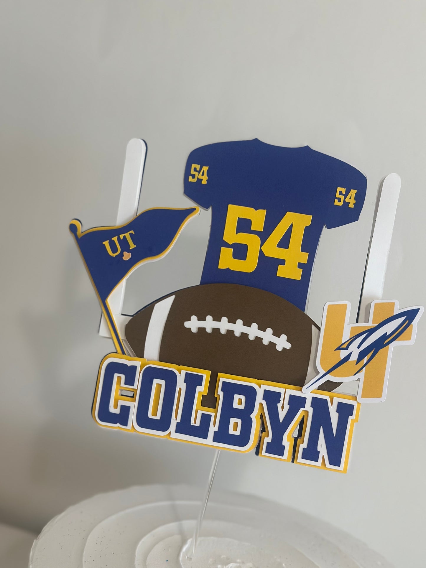 Football Theme Cake Topper