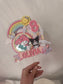 Personalized Sanrio Birthday Cake Topper | My Melody, Kuromi & Cinnamoroll Shaker Topper