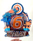 Personalized Nerf Birthday Cake Topper | Custom Name & Age Shaker Topper