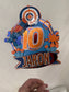 Personalized Nerf Birthday Cake Topper | Custom Name & Age Shaker Topper