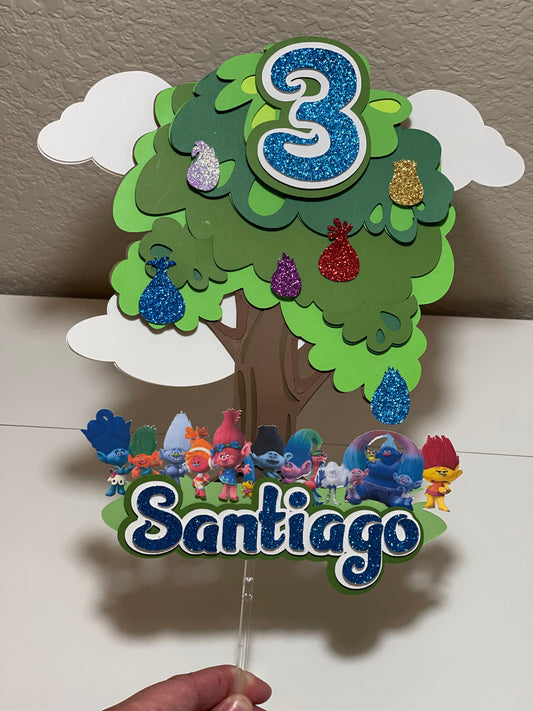 Trolls Birthday Cake Topper or Centerpiece