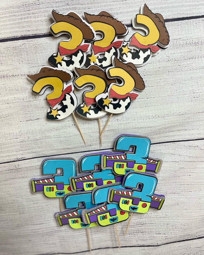 Toy story inspired cupcake toppers