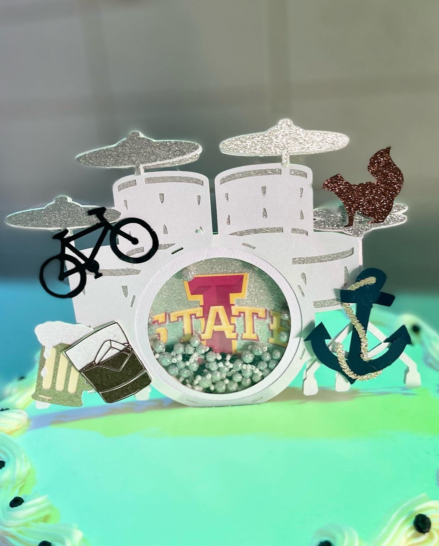 Drumkit Cake topper