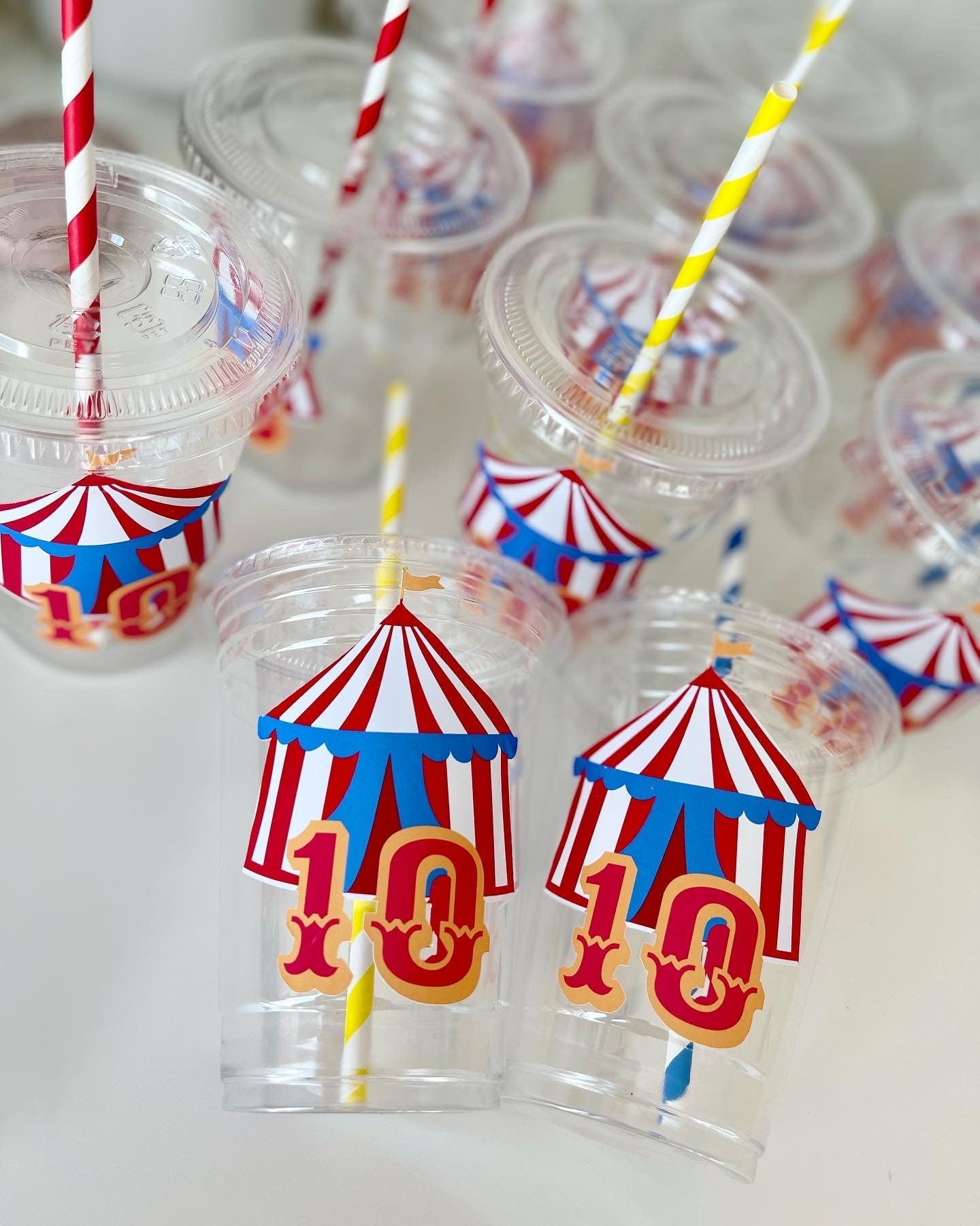 Circus Carnival Party Cups