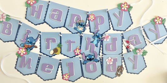 Lilo and Stitch Birthday Banner