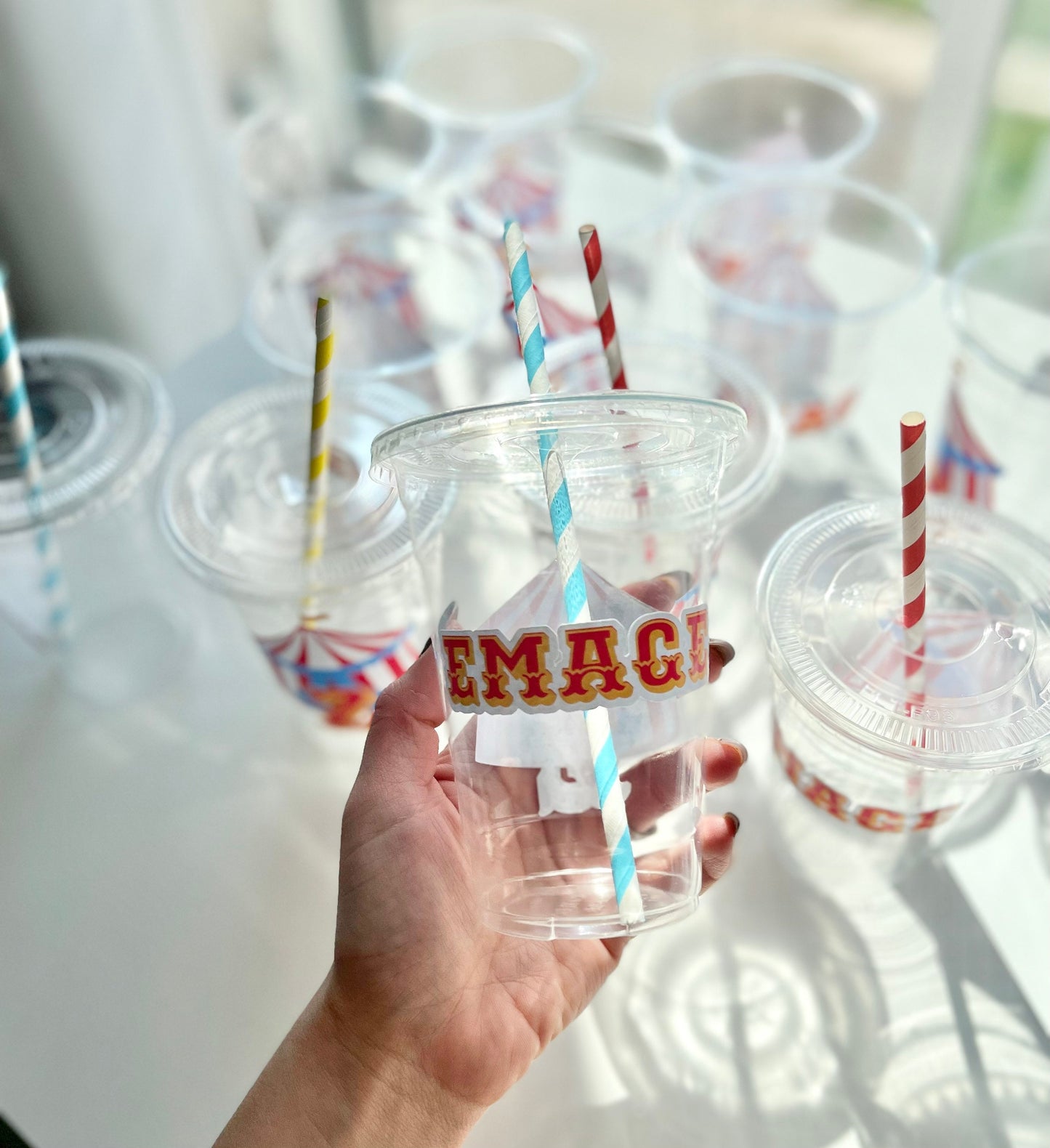 Circus Carnival Party Cups