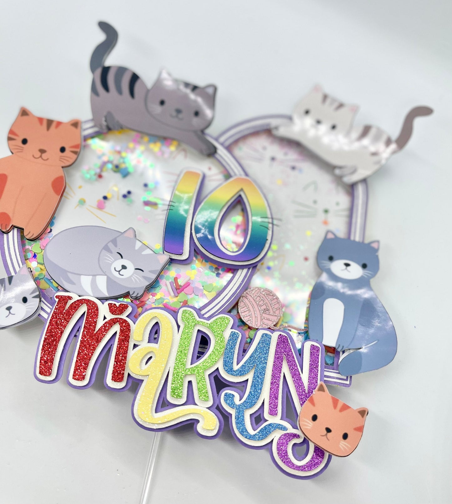 Cat Theme Cake Topper