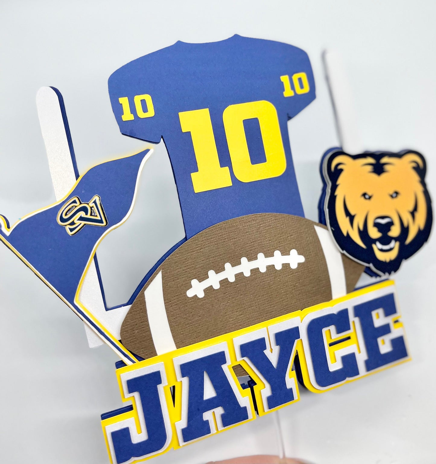 Football Theme Cake Topper