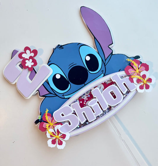 Stitch Theme Cake topper