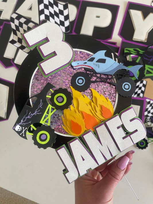 Monster Jam Cake Topper