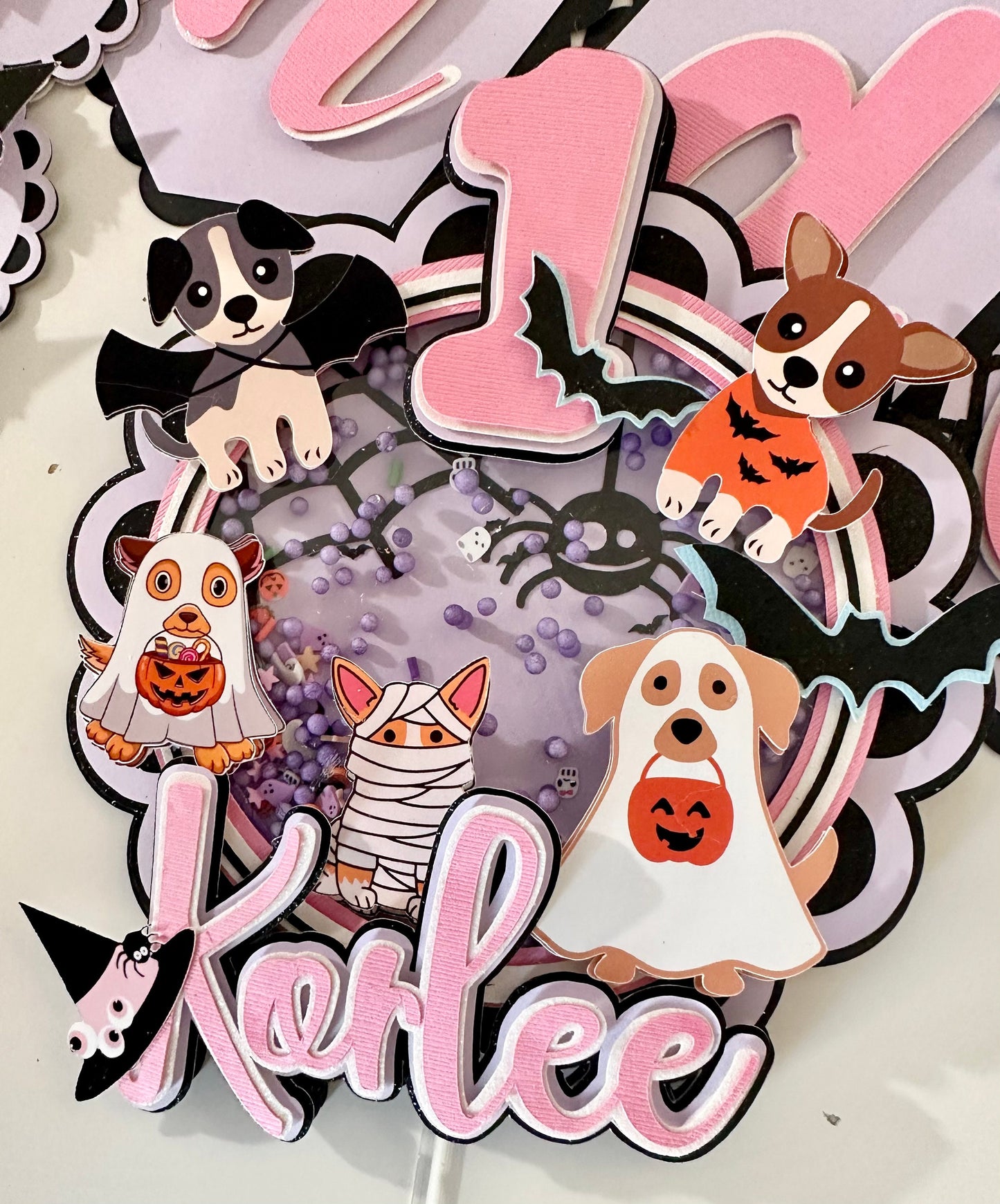 Halloween Dog Theme Cake Topper