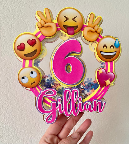 Emoji Theme Cake Topper