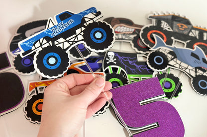 Monster Jam Monster Truck Birthday Party Centerpieces