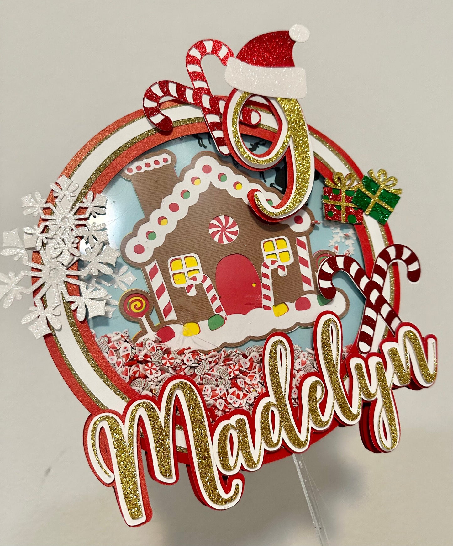 Gingerbread Christmas Cake Topper